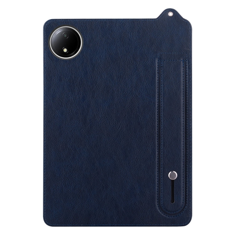 For Xiaomi Redmi Pad SE 8.7 2024 TPU Leather Back Tablet Case with Wristband