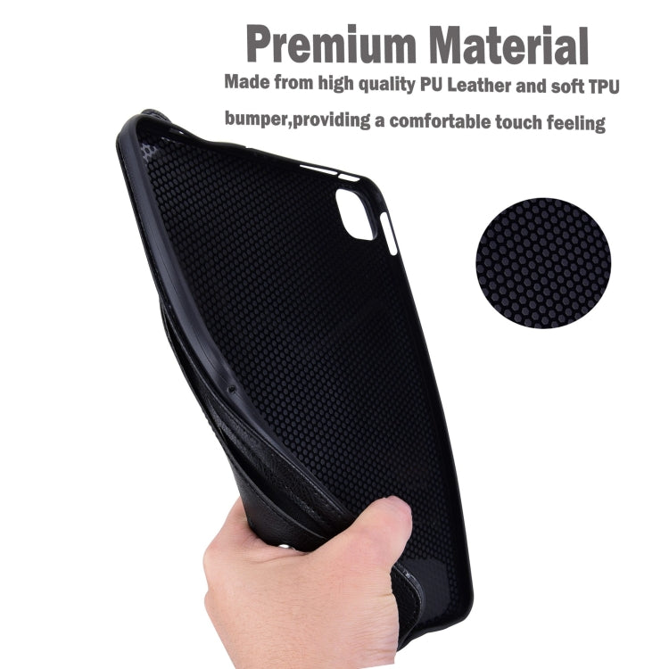 For Xiaomi Mi Pad 4 Plus TPU Leather Back Tablet Case with Wristband