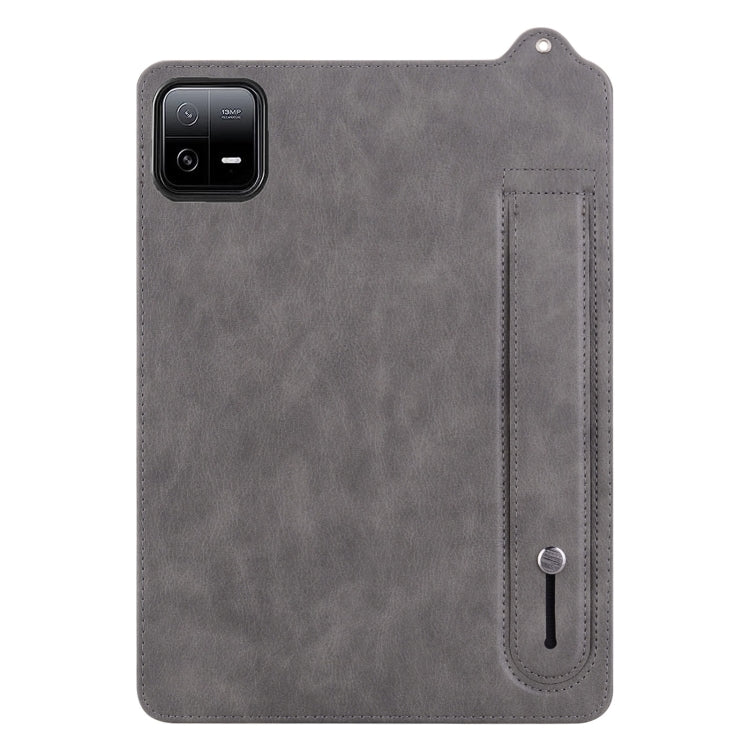 For Xiaomi Pad 6 / 6 Pro TPU Leather Back Tablet Case with Wristband