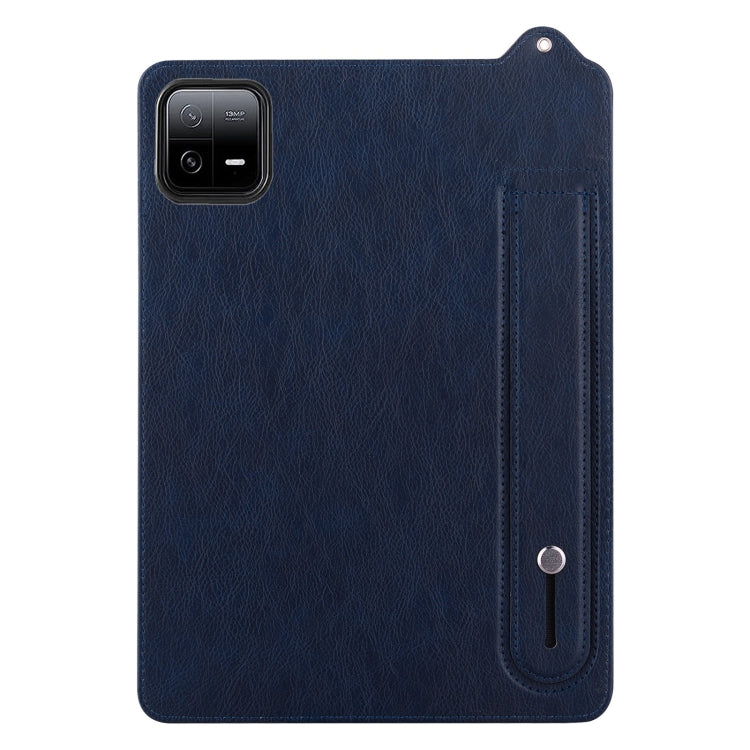 For Xiaomi Pad 6 / 6 Pro TPU Leather Back Tablet Case with Wristband