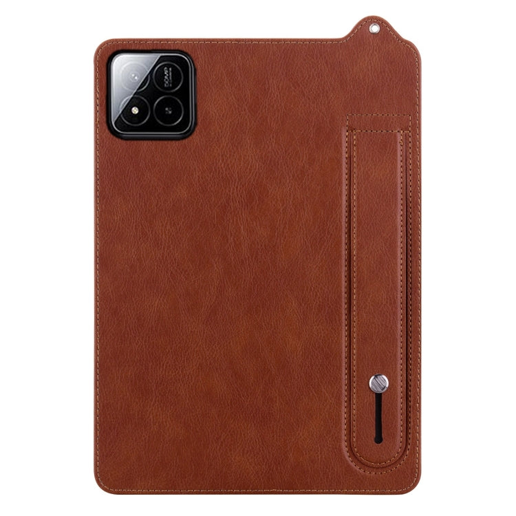 For Xiaomi Pad 8 / 8 Pro / 7 / 7 Pro TPU Leather Back Tablet Case with Wristband