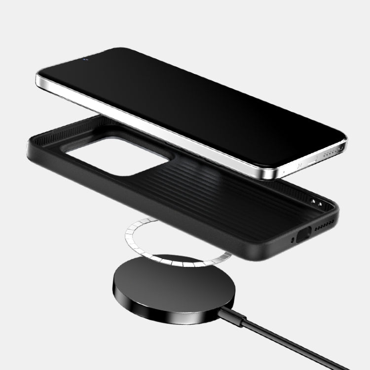 For Xiaomi 15 ABEEL 6D Micro Relief MagSafe Magnetic Phone Case