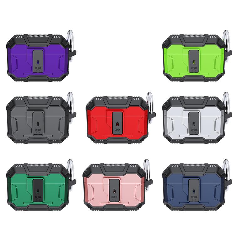 For AirPods Pro 3 Non-slip TPU+PC Shockproof Earphones Case with Hook