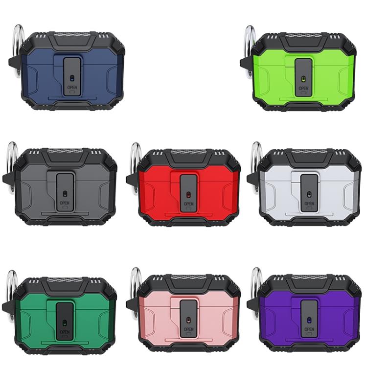 For AirPods Pro 2 Non-slip TPU+PC Shockproof Earphones Case with Hook