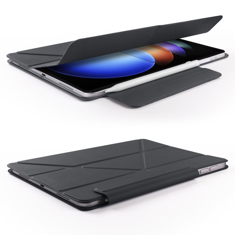 For Xiaomi Pad 6S Pro 12.4 2024 Fixed Buckle Magnetic Deformation Leather Tablet Case