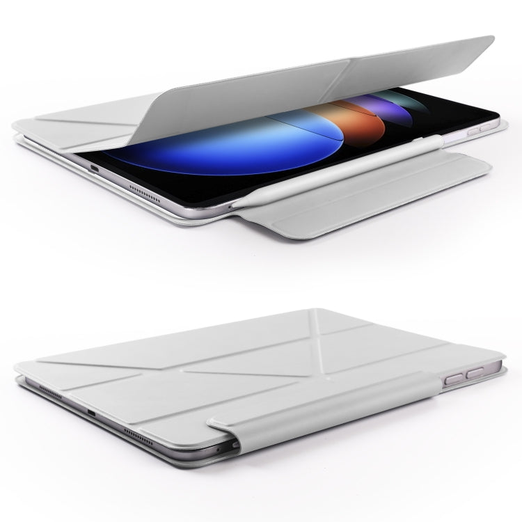 For Xiaomi Pad 6S Pro 12.4 2024 Fixed Buckle Magnetic Deformation Leather Tablet Case