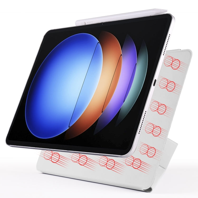 For Xiaomi Pad 6S Pro 12.4 2024 Fixed Buckle Magnetic Deformation Leather Tablet Case