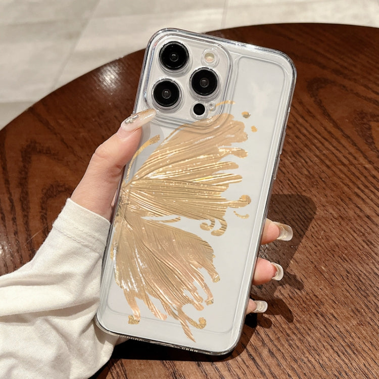 For iPhone XS Max Butterfly Pattern Transparent TPU Phone Case
