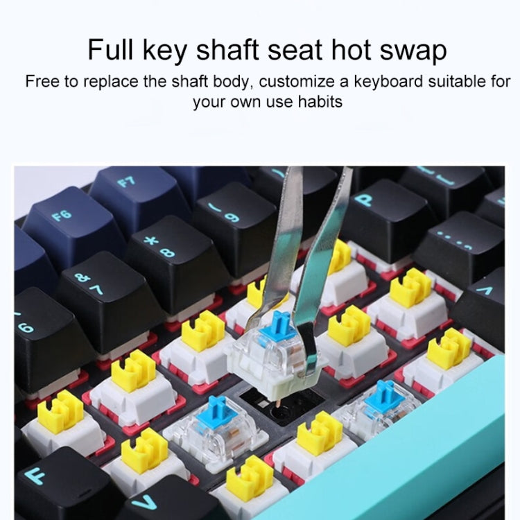 AULA F87 Pro 87 Keys Wired/2.4G/Bluetooth Three Model Customized RGB Mechanical Keyboard