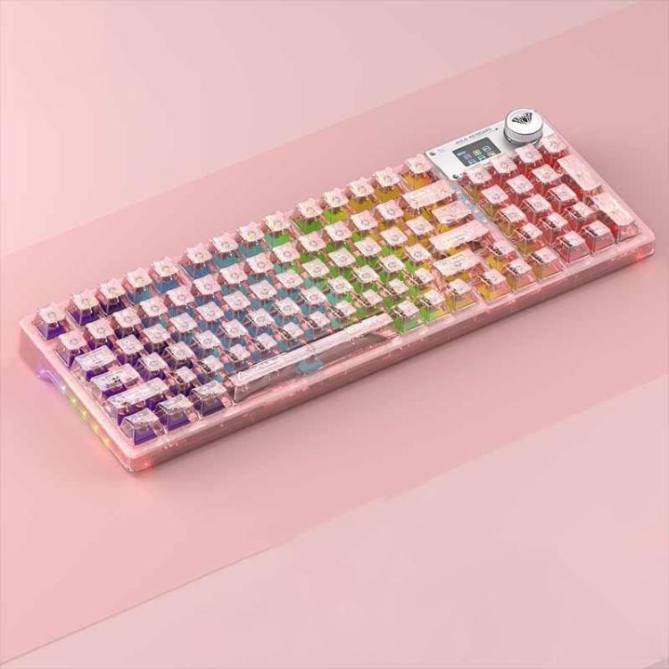 AULA F98Pro V3 99 Keys Wired/2.4G/Bluetooth Three Model RGB Mechanical Keyboard, Shaft:Ice Crystal Shaft