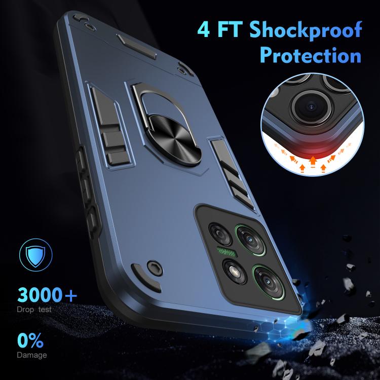 For Motorola Moto G Power 2025 Shockproof Metal Ring Holder Phone Case