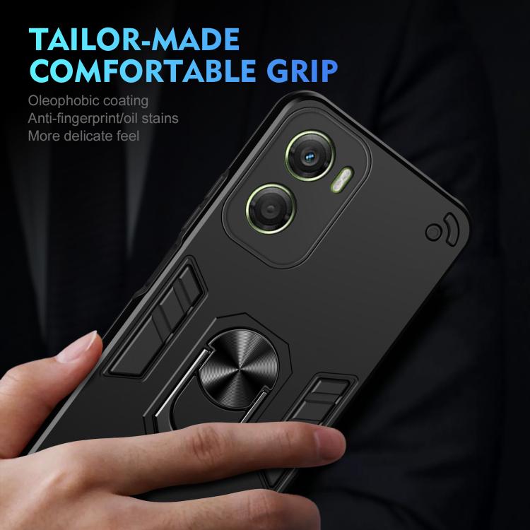 For Motorola Moto G06 4G Shockproof Metal Ring Holder Phone Case