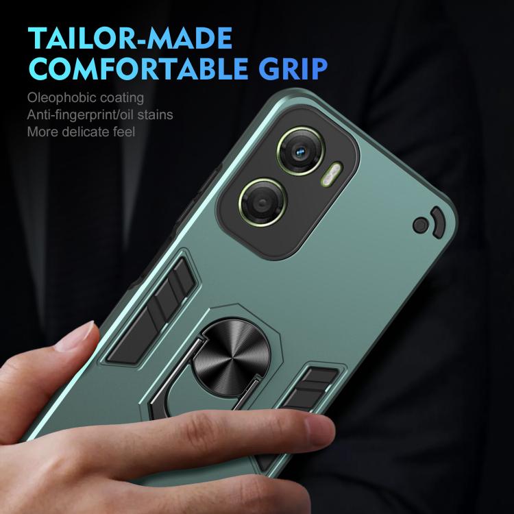 For Motorola Moto G06 4G Shockproof Metal Ring Holder Phone Case