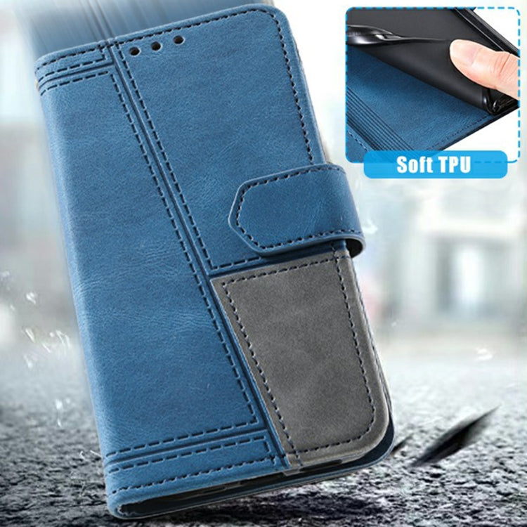For Samsung Galaxy A36 TTUDRCH Embossed Line Splicing Leather Phone Case