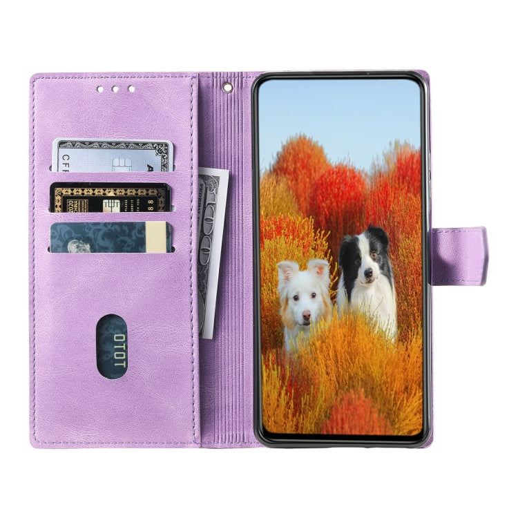 For Samsung Galaxy A36 TTUDRCH Embossed Line Splicing Leather Phone Case
