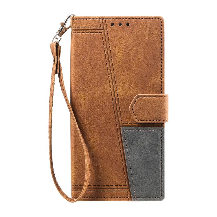 For Samsung Galaxy A17 5G TTUDRCH Embossed Line Splicing Leather Phone Case