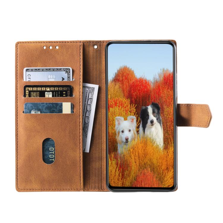 For Samsung Galaxy A17 5G TTUDRCH Embossed Line Splicing Leather Phone Case