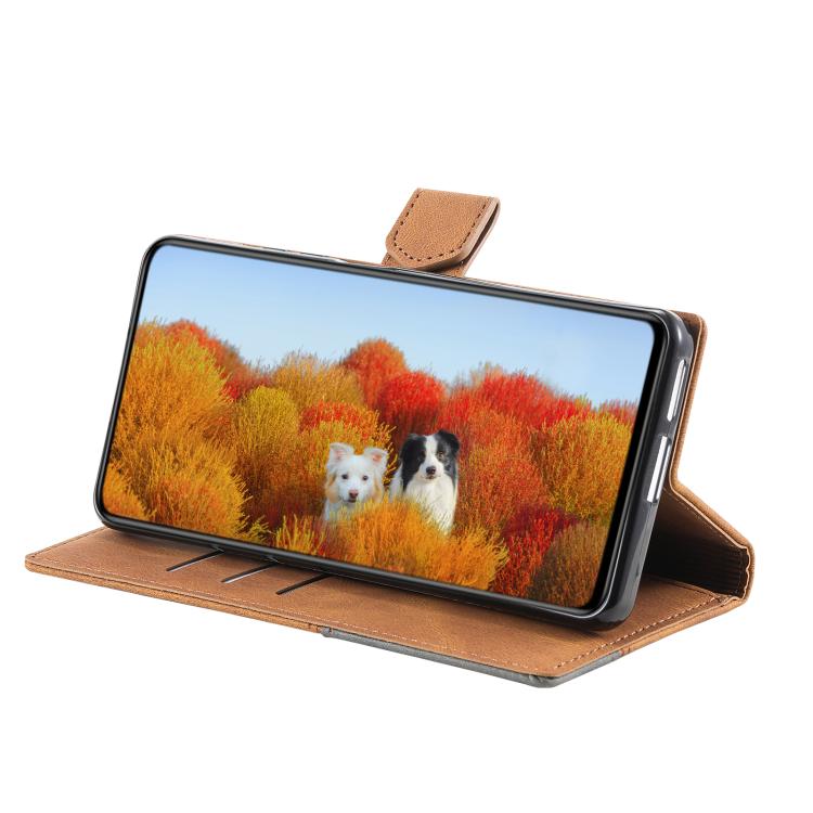 For Samsung Galaxy A17 5G TTUDRCH Embossed Line Splicing Leather Phone Case