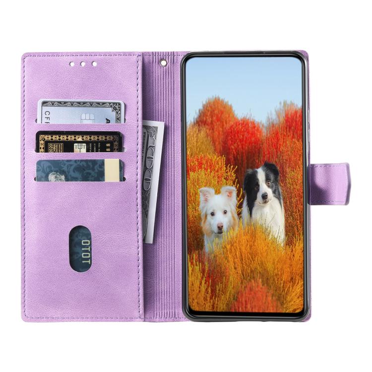 For Samsung Galaxy A17 5G TTUDRCH Embossed Line Splicing Leather Phone Case