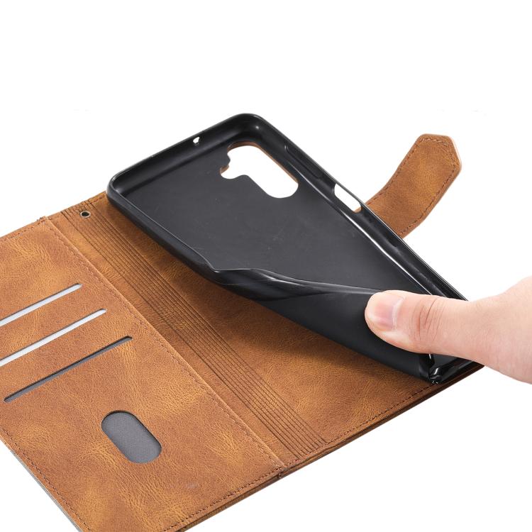 For Samsung Galaxy A57 TTUDRCH Embossed Line Splicing Leather Phone Case