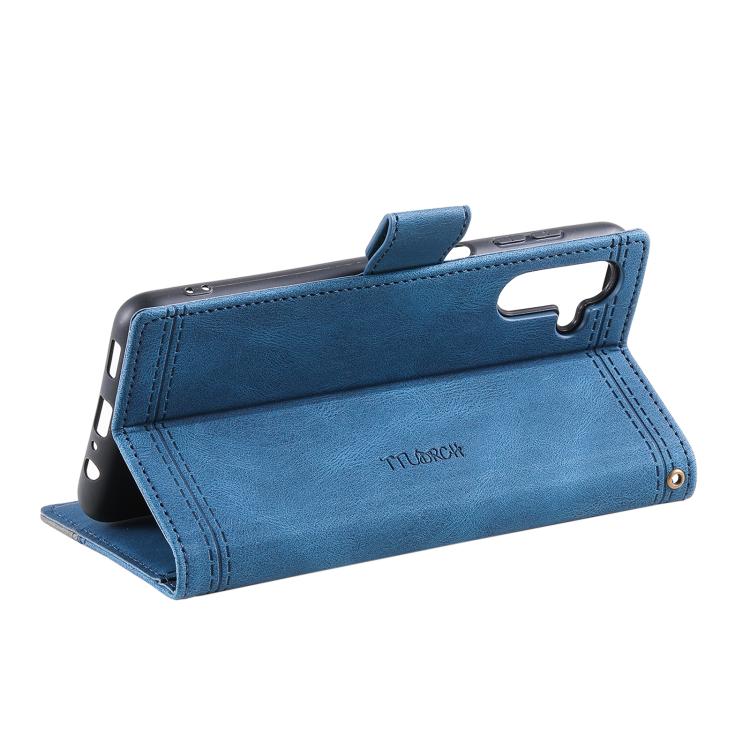 For Samsung Galaxy A57 TTUDRCH Embossed Line Splicing Leather Phone Case