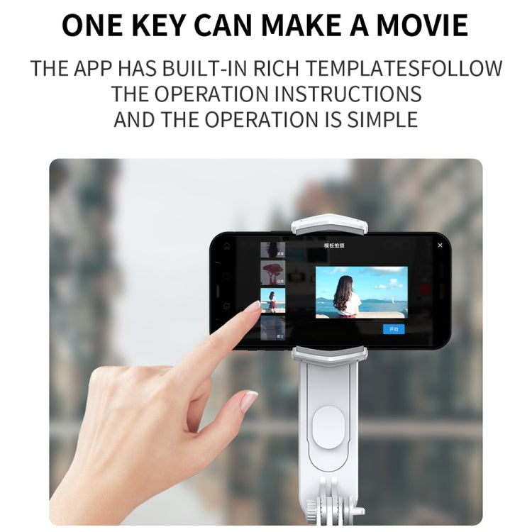 FUNSNAP Capture Q3 Single Axis Handheld Gimbal Phone Live Stabilizer - White