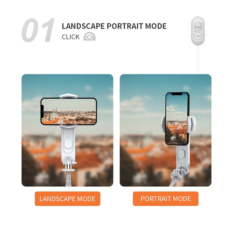 FUNSNAP Capture Q3 Single Axis Handheld Gimbal Phone Live Stabilizer - White