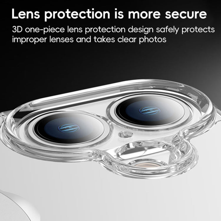 For iPhone 16 Pro Max Fine Hole 360 Degree Rotating Holder MagSafe Phone Case - Transparent