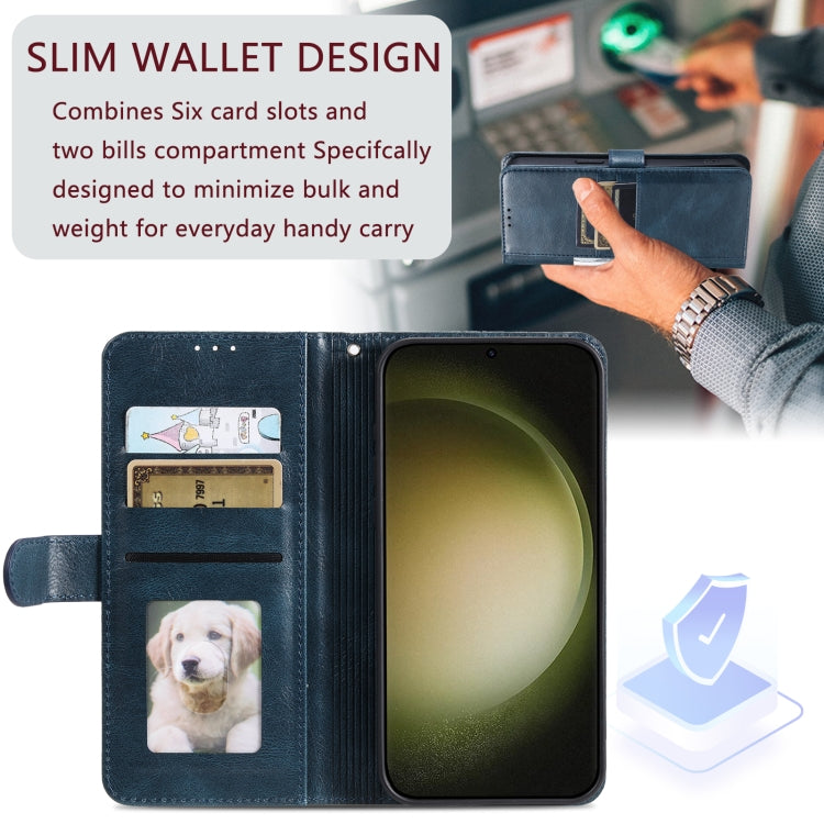 For Samsung Galaxy A36 Simple 6-Card Wallet Leather Phone Case
