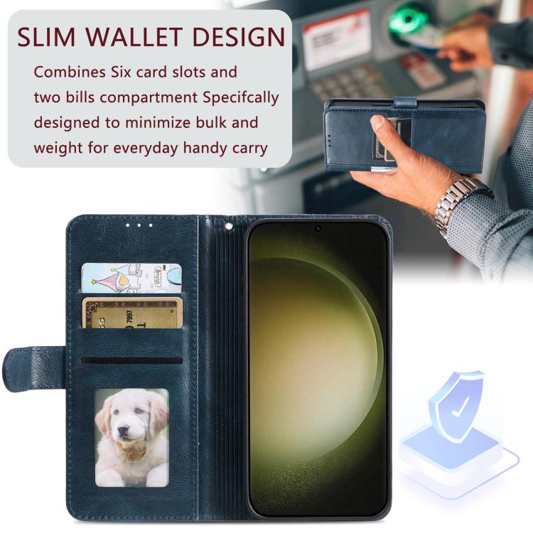For Samsung Galaxy A57 5G Simple 6-Card Wallet Leather Phone Case