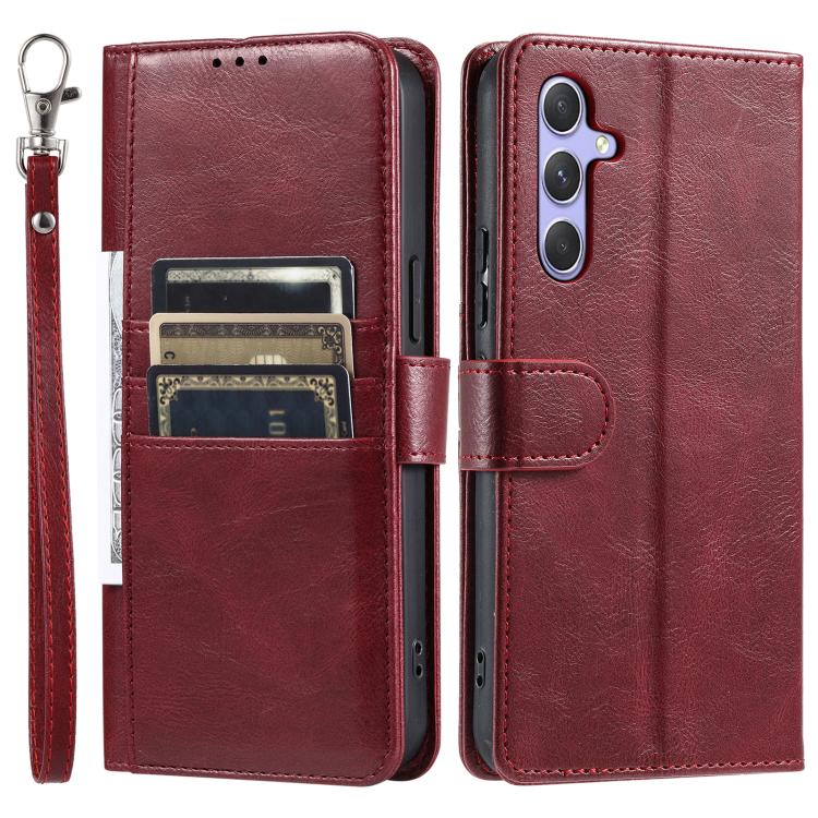 For Samsung Galaxy A57 5G Simple 6-Card Wallet Leather Phone Case