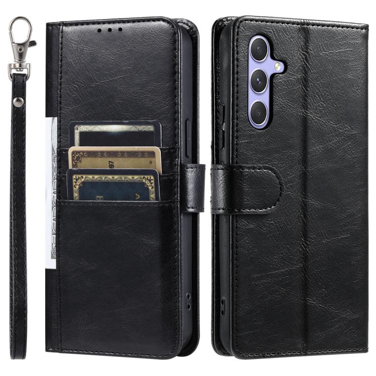 For Samsung Galaxy A57 5G Simple 6-Card Wallet Leather Phone Case