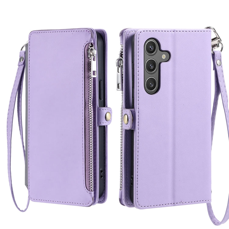 For Samsung Galaxy A36 Leather Stitching Multi-card Slot Zipper Phone Case