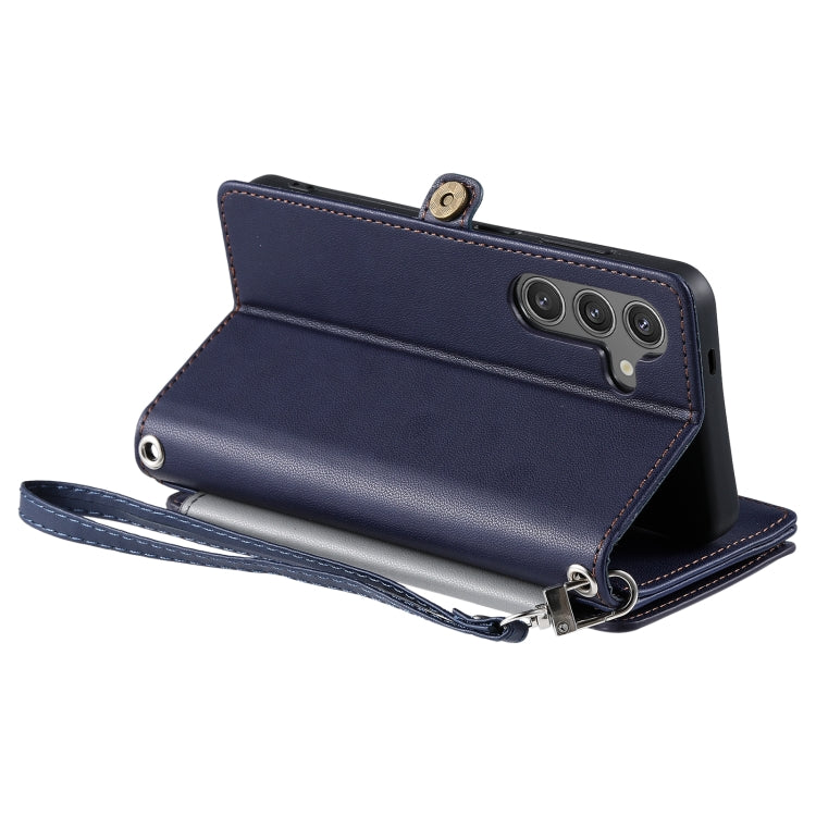 For Samsung Galaxy A36 Leather Stitching Multi-card Slot Zipper Phone Case