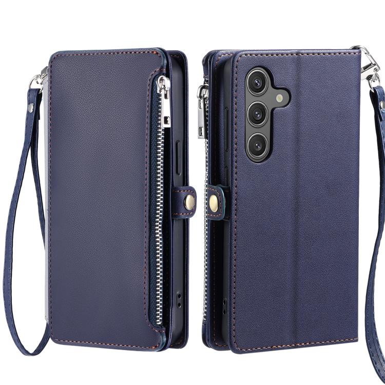 For Samsung Galaxy A17 5G Leather Stitching Multi-card Slot Zipper Phone Case