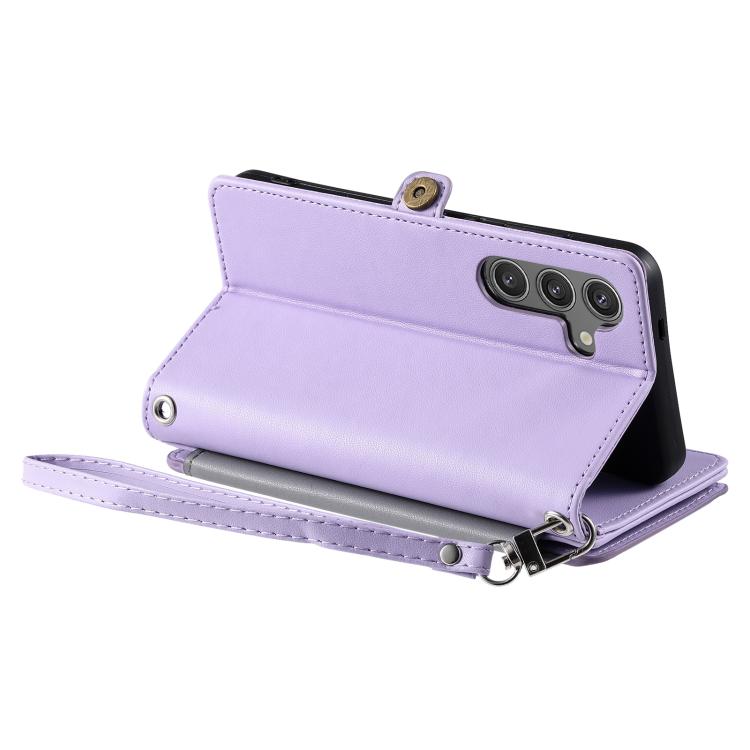 For Samsung Galaxy A37 5G Leather Stitching Multi-card Slot Zipper Phone Case