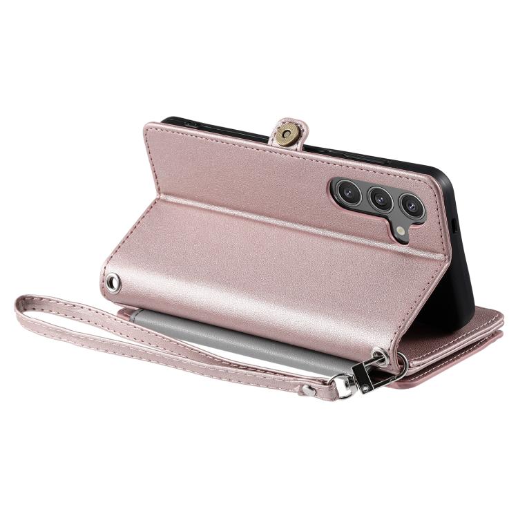For Samsung Galaxy A37 5G Leather Stitching Multi-card Slot Zipper Phone Case