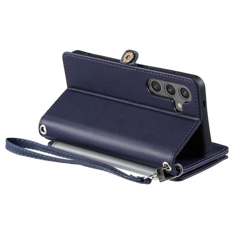 For Samsung Galaxy A37 5G Leather Stitching Multi-card Slot Zipper Phone Case