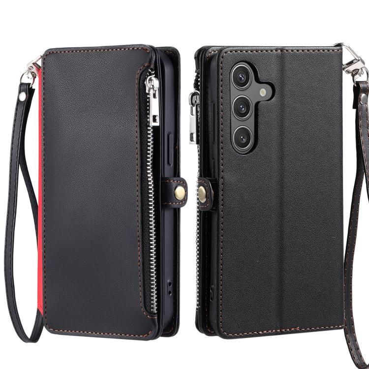 For Samsung Galaxy A37 5G Leather Stitching Multi-card Slot Zipper Phone Case