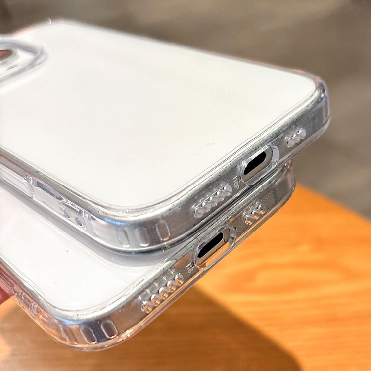 For iPhone 16 Plus Airbag Shockproof PC Hybrid TPU Phone Case - Transparent