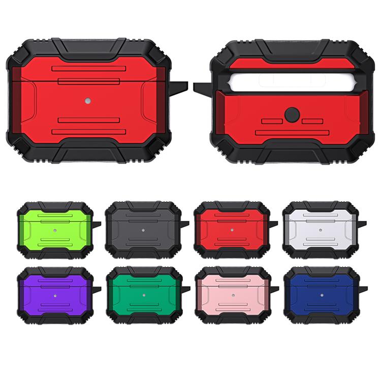 For AirPods Pro 3 Armor TPU Hybrid PC Shockproof Earphones Cover with Hook