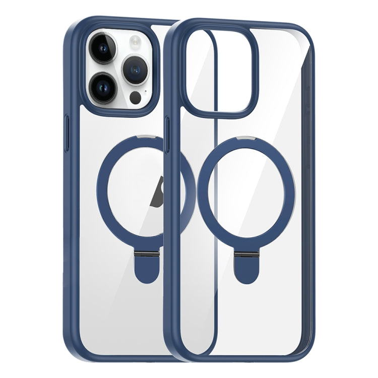 For iPhone 15 Pro High Transparency MagSafe Holder Phone Case