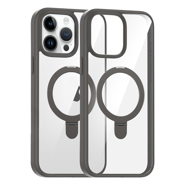 For iPhone 15 Pro High Transparency MagSafe Holder Phone Case