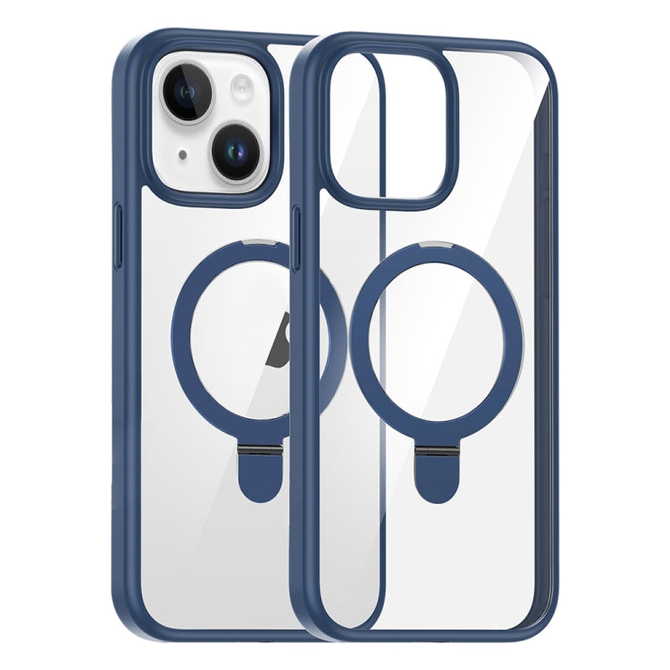 For iPhone 15 High Transparency MagSafe Holder Phone Case