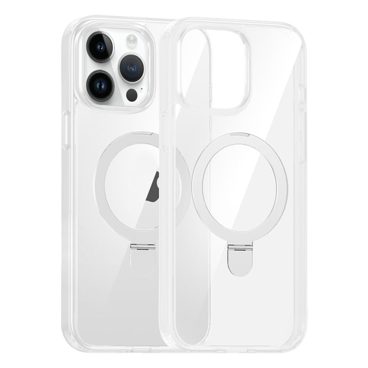 For iPhone 14 Pro Max High Transparency MagSafe Holder Phone Case