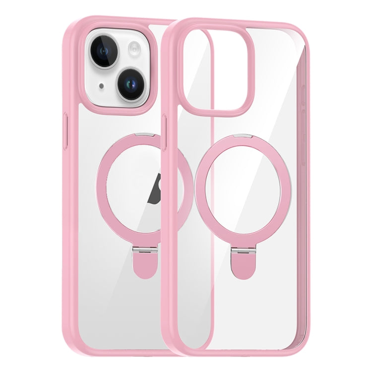 For iPhone 14 High Transparency MagSafe Holder Phone Case
