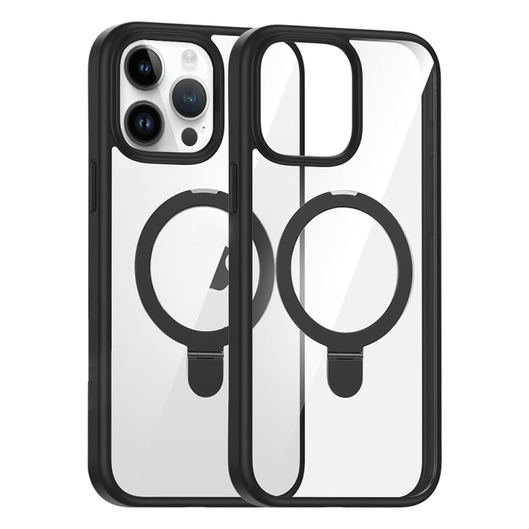 For iPhone 12 Pro High Transparency MagSafe Holder Phone Case