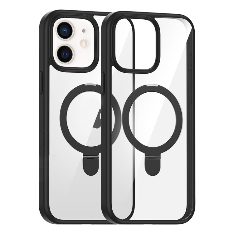 For iPhone 12 High Transparency MagSafe Holder Phone Case