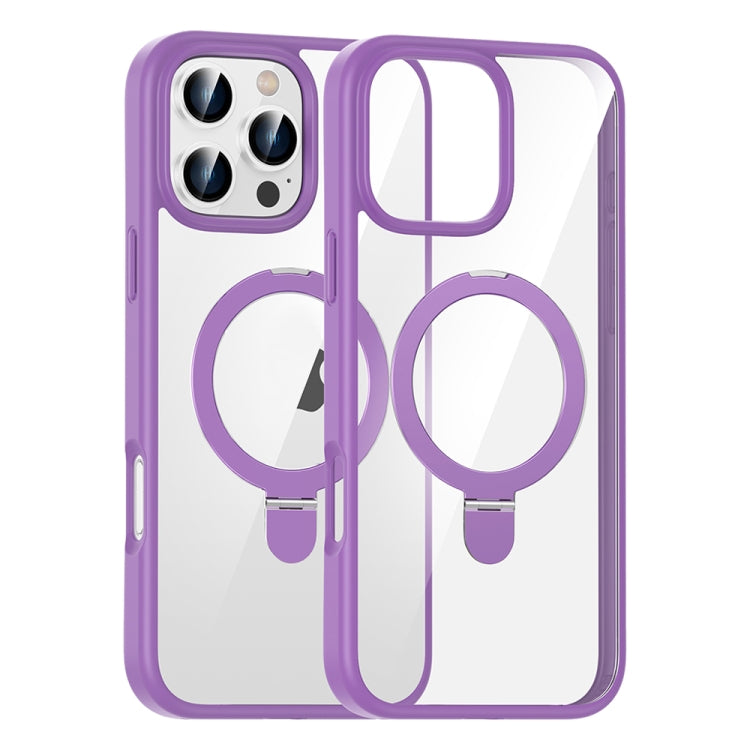 For iPhone 16 Pro Max High Transparency MagSafe Holder Phone Case