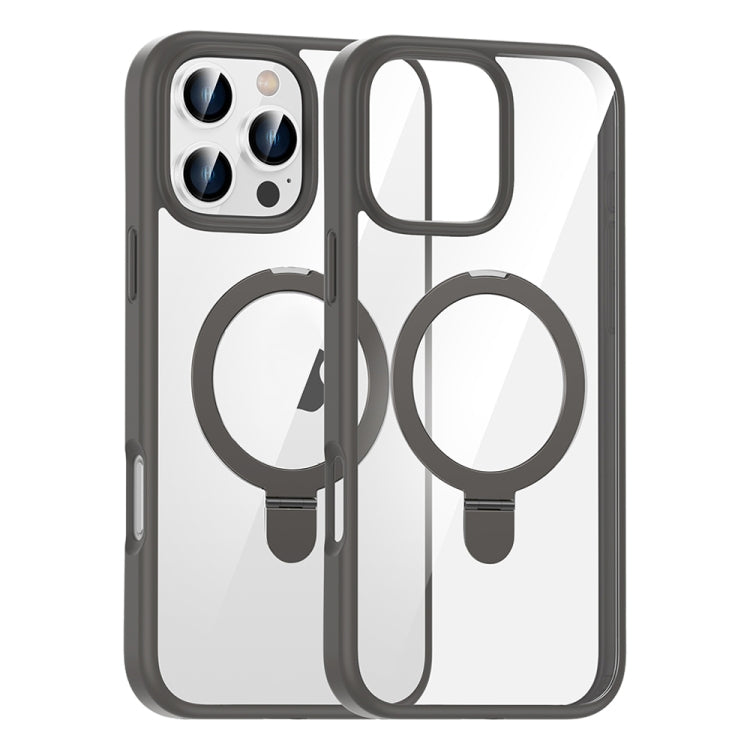 For iPhone 16 Pro Max High Transparency MagSafe Holder Phone Case